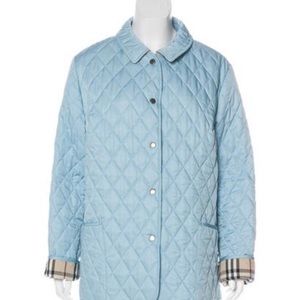 light blue burberry jacket